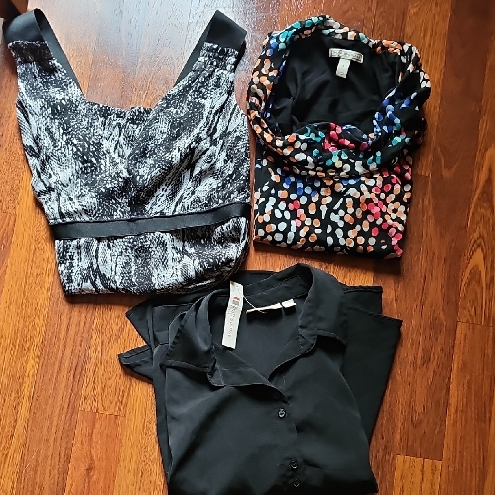 Nine West Black and Multicolor Women's Blouses